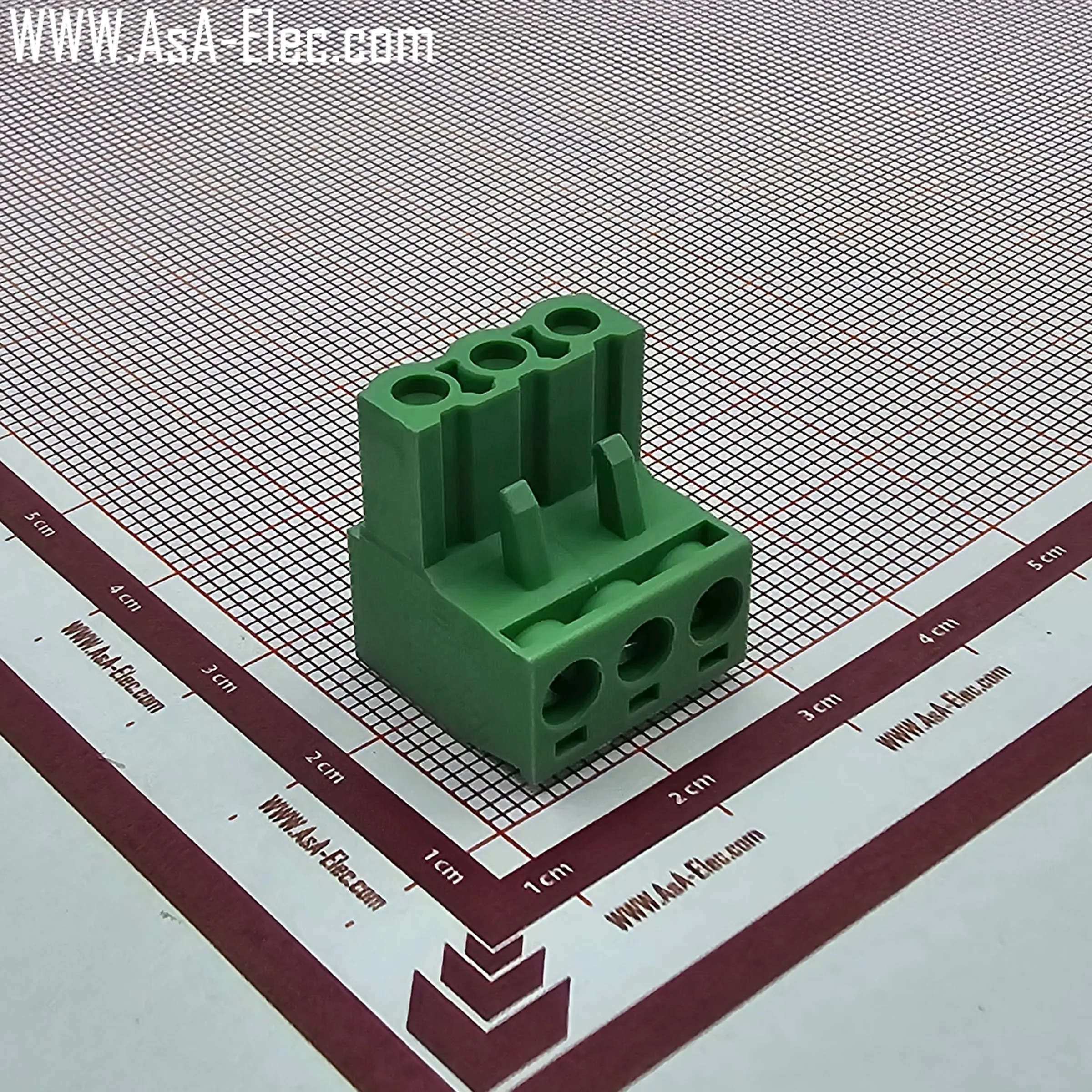 ترمینال فونیکسی 3 پین نر صاف و ماده PTR 5.08mm